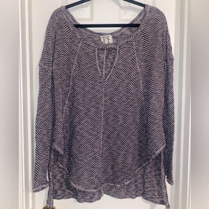 PPLA Black and White Chevron Top